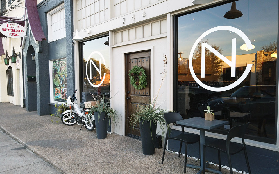 Outside view of Neighborhood Cellar in Bishop Arts District.