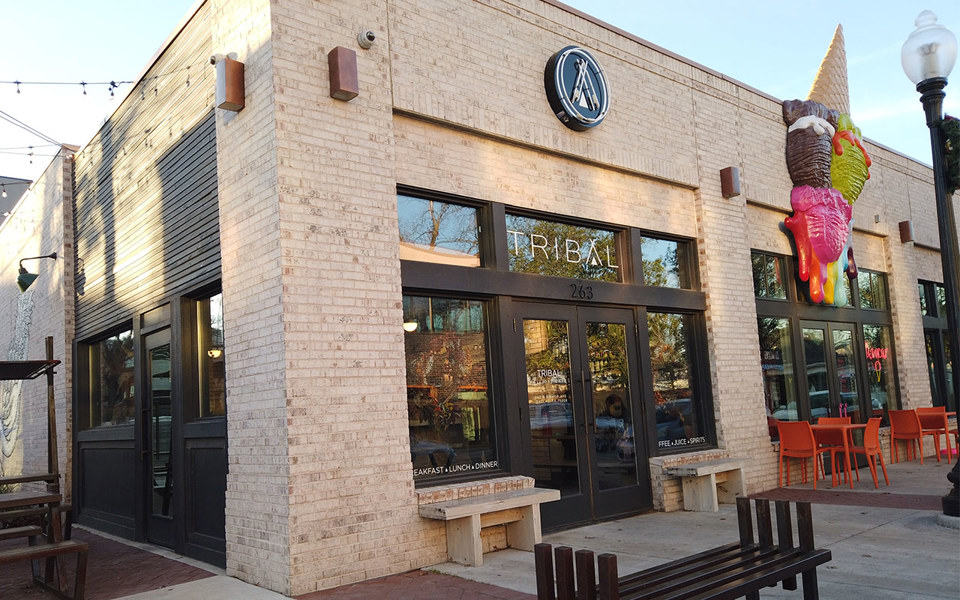 Storefront for new shop in Bishop Arts District.