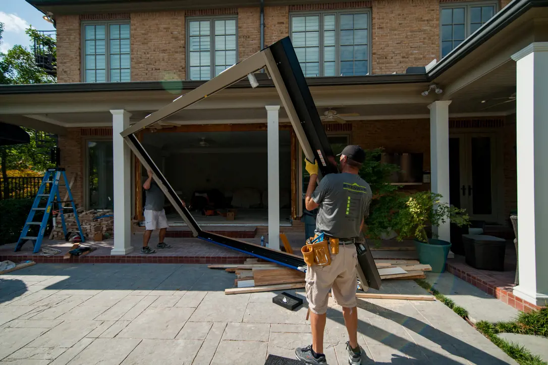 14' x 9' Centor Folding Door Frame Assembly