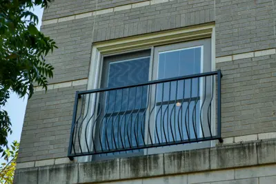 Sliding Patio Door with Blinds Between the Glass