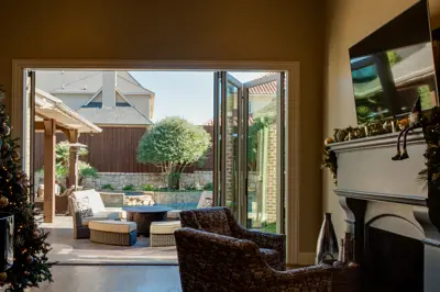 Out-swing Four Panel Bi-fold Patio Door