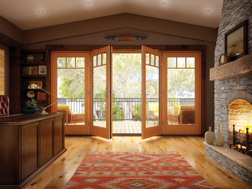 Milgard Essence French Patio Doors by Brennan Enterprises, Dallas, Texas.