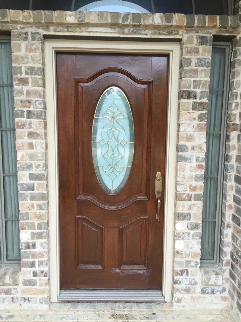 fiberglass door oval glass