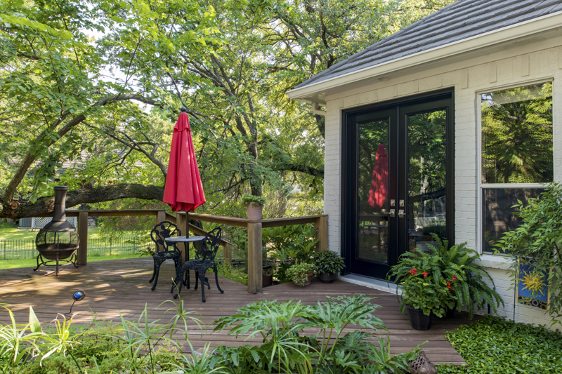 french-style-provia-black-entry-doors-glass-interior-garden-view