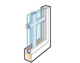 Finelight grilles between the glass with exterior grille by Andersen Windows. Brennan Enterprises is a Andersen Windows and Doors dealer in North Texas.