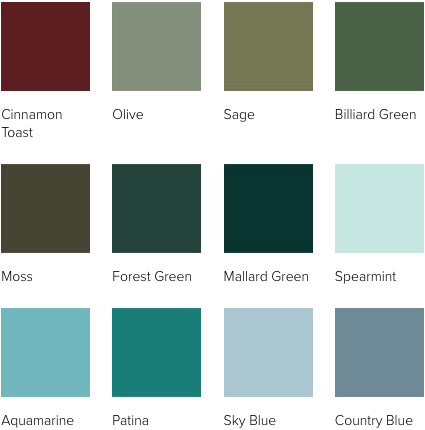 Andersen E-Series Exterior Colors Cool colors