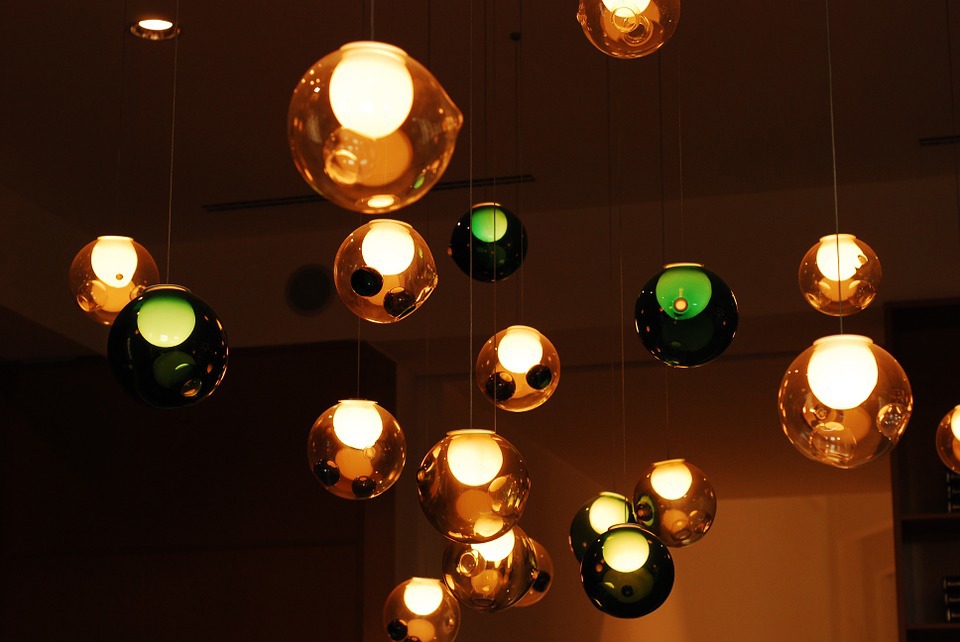 Colorful orb lights.