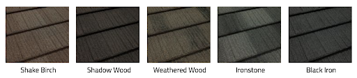 Tilcor Craftsman Shake Steel Roofing Colors.