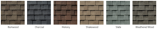 GAF Timberline Natural Shadow asphalt roof shingle colors.