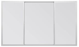 White Trinsic double horizontal sliding frame.