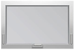 White Trinsic awning frame.